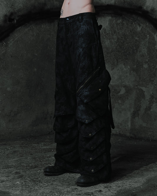 Coated Cargo Armour Trousers