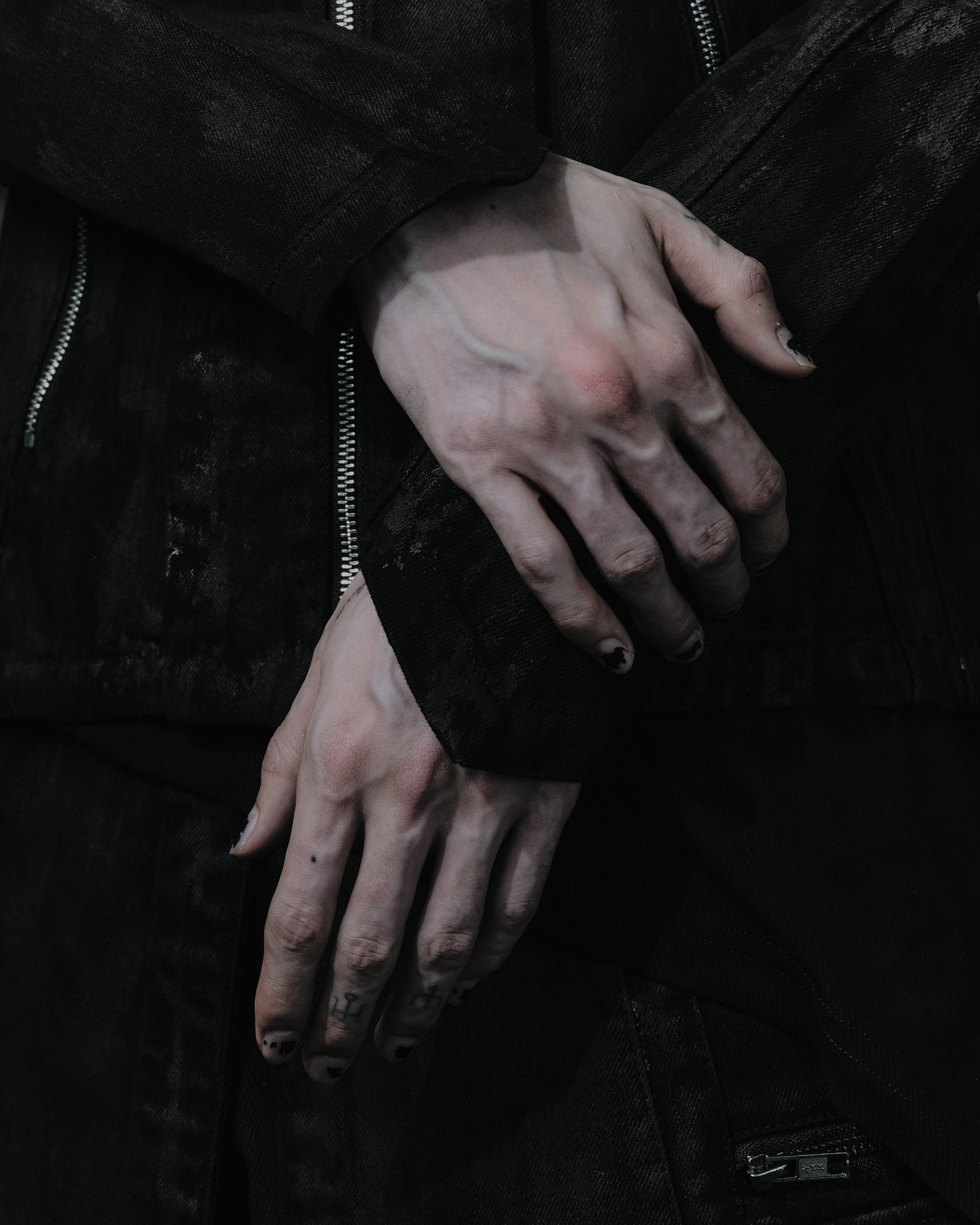 Arc-Zip Coated Denim Jacket