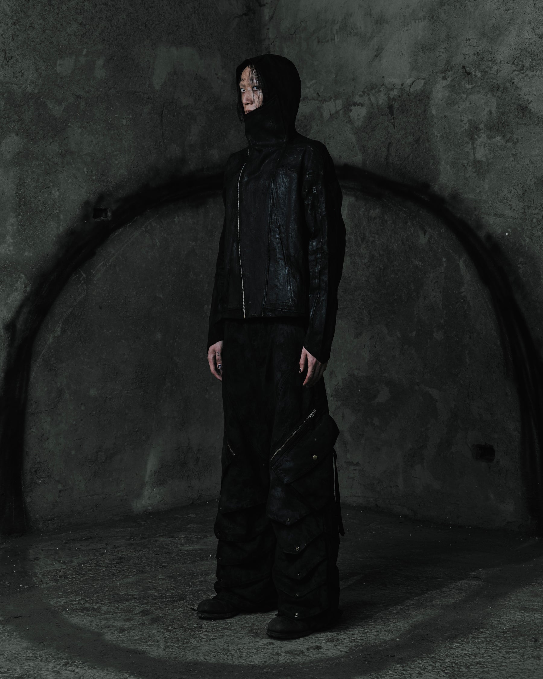 Coated Cargo Armour Trousers