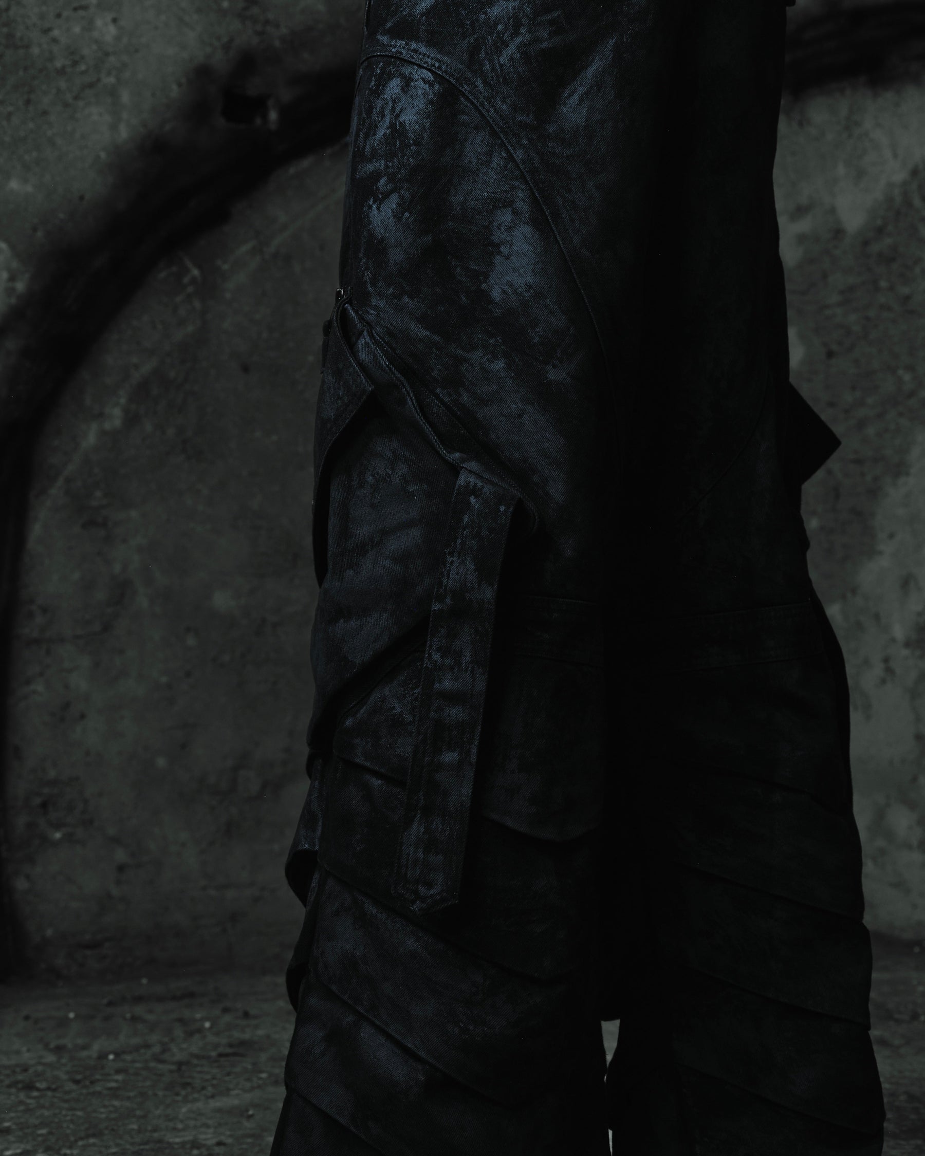 Coated Cargo Armour Trousers